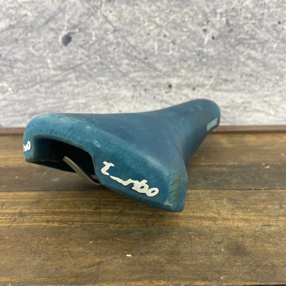 Sillín Bernard Hinault vintage asiento turbo azul Selle Italia años 80 90 MTB Foto 2 de 4