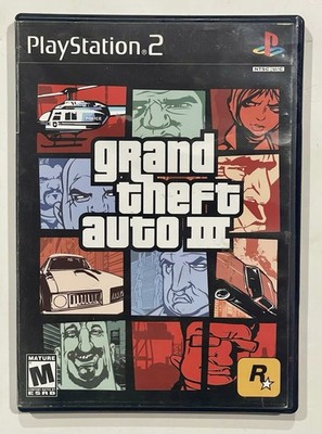 SONY PLAYSTATION 2 GRAND THEFT AUTO III  2001 VIDEO GAME-CASE-MANUAL & TESTED