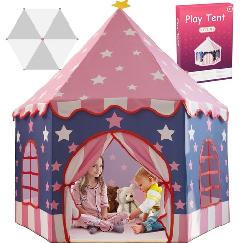 Large Girls Play Tent Princess, Boys Castle Kids Playhouse Indoor Outdoor Tod...