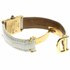 Auth Cartier Must Tank SM Quartz Women's Watch 21mm Square Dial SC925 6