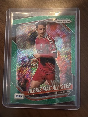 2025-26 Fifa Prizm FOTL Mac Allister Panini Prizm Green Shimmer /2 Liverpool