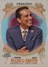 2021 Topps Allen and Ginter Chrome Refractors #219 Kevin Negandhi - BB