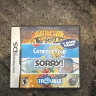 DSI Games Battleship/Connect Four/Sorry!/Trouble Nintendo DS 4 Game Pack NTSC-U…