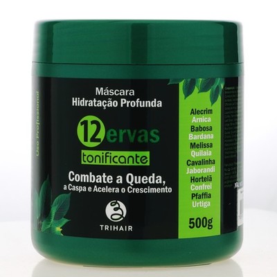 Trihair 12 Herb Tonic Hair Mask   Strengthens, Hydrates & Boosts Shine 500g