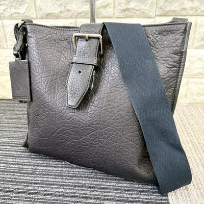 JIL SANDER Shoulder Bag Tote Bag Belt Black Leather Women's USED FROM JAPAN