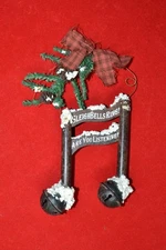 Sleigh Bell Ringing Are you Listening Christmas Tree Ornament