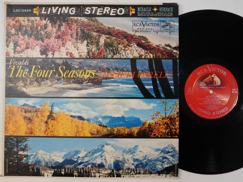 SOCIETA CORELLI Vivaldi The Four Seasons RCA LP LSC 2424 1S/1S I nice! # #