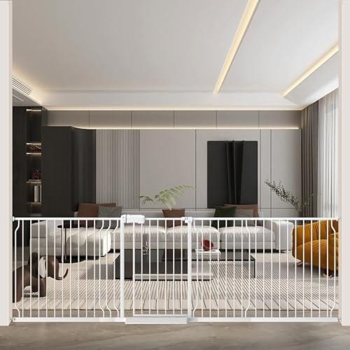 WAOWAO Extra Wide Pressure Mounted Baby Gate