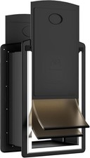 ClawJaw Dog Door for Exterior Wall, Metal Frame and Telescopic Tunnel Pet Doo...