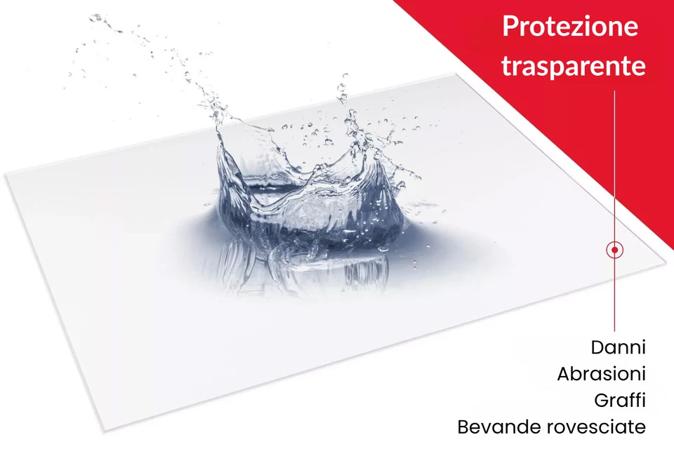 Pellicola Protettiva Tovaglia Tavolo PVC Protezione Trasparente - Smussata 45° - Immagine 3 di 4