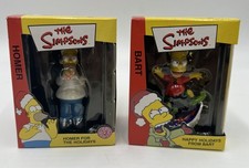 The Simpsons Homer  Bart Christmas Ornaments 2003 American Greetings Lot of 2