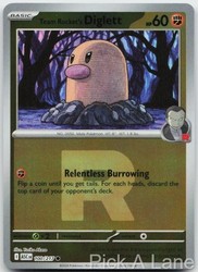 Team Rocket's Diglett 100/217 Ascended Heroes Reverse Holo