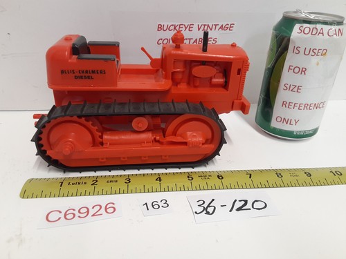 Vintage Allis Chalmers HD-5 Diesel Crawler Product Miniature Plastic Toy 8"