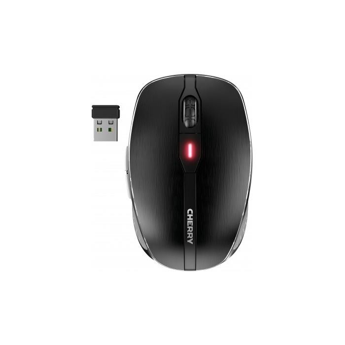 Souris sans fil CHERRY MW 8C ADVANCED noire et argent double connexion USB Bluetooth