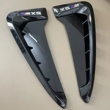 Glossy Side Fender Vent Cover Trim For BMW F15 X5 F85 SUV X5M  2014-2018 2017