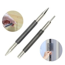 2pcs Dual Head Nail Setter And Hinge Pin Punch Set Bearing Steel Spring Nail Set
