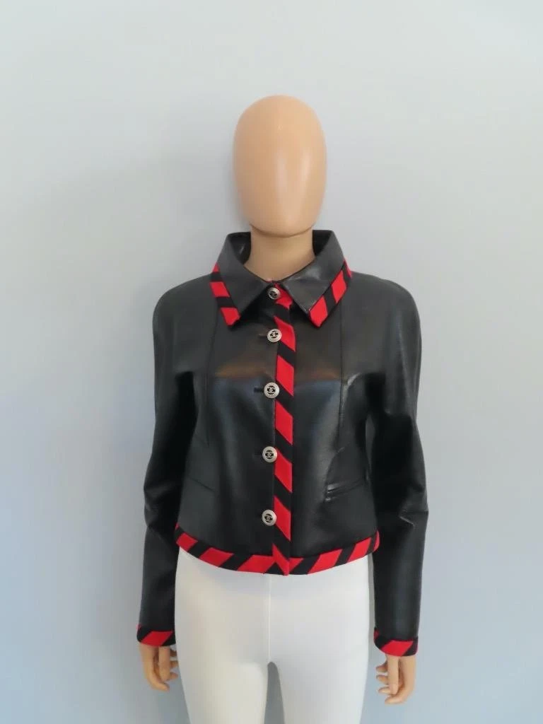 CHANEL Leather Outer Shell Black Coats, Jackets & Vests for Women