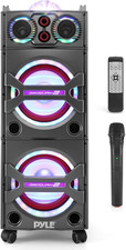 Portable Bluetooth PA Speaker System - 2000W Active Powered Outdoor Bluetooth Sp