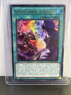Yugioh Artmage Varnish -Alteration- DUAD-EN058 Ultra Rare 1st Ed Near Mint