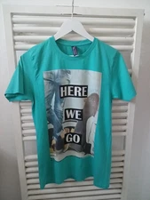 Viktor & Rolf Jeans Cotton Here We Go Logo Print High End Designer Men's Medium