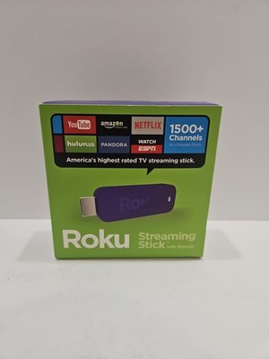 Roku Streaming Stick 3500R  Purple HDMI Version. Open Box. No Batteries