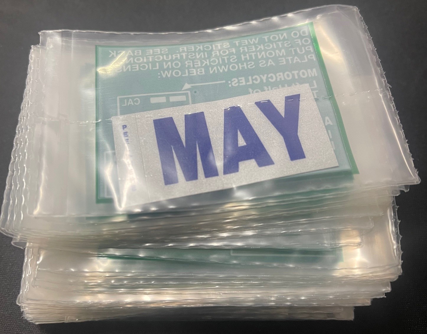 Official DMV California Month Sticker (MAY) License Plate Month Sticker ...