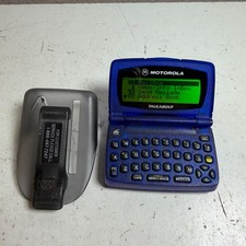 Vintage Motorola TalkAbout T900 A06PKB5806AA Blue Retro Wireless Two-Way Pager