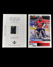 Jose Theodore 2000-01 UD Reserve Buyback MVP Stanley Cup Edition Auto COA /356