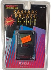 Tiger Electronics Caesars Palace Poker Handheld LCD Game 1994 Sealed New
