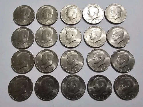 Roll (20 Coins) 1983-P AU/BU Kennedy Half Dollars - Roll #1