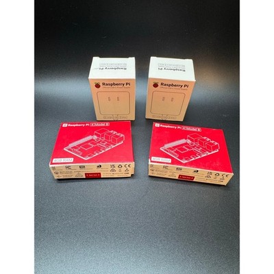 Raspberry Pi 4 Model B 4GB RAM + power supply - 2 pack! Factory sealed