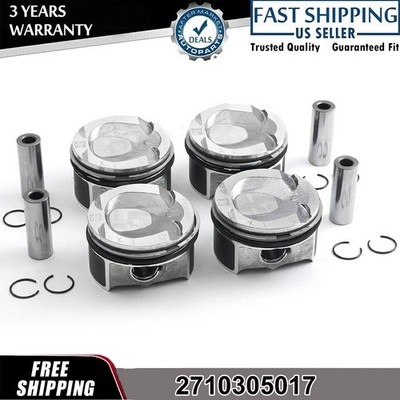 Pistons & Rings Set Φ82 STD For Mercedes-Benz W204 C200 W212 C250 E250 CGI 1.8T