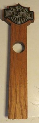 Handmade Harley Davidson Bar Wood Wooden Bottle Opener Homemade Sticker 12'' Tall