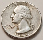 1944 Washington Quarter 90% Silver                  X7