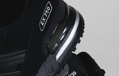 Adidas ZX 750 Mens Shoes Trainers GW5531 Originals Black Silver Uk