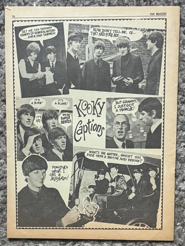 1964 BEATLES ORIGINAL VOL 1 #3 CHARLTON PUBLICATION A HARD DAYS NIGHT FINE COND. - Image 2 of 2