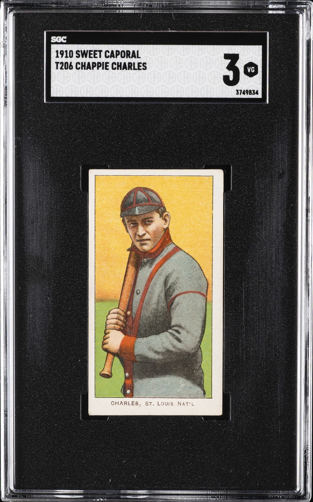 1910 SWEET CAPORAL T206 CHAPPIE CHARLES SGC 3
