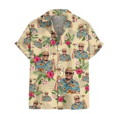 Funny Trump 2024 Hawaiian Shirt Presidential Election 2024 Trump 3D HAWAII SHIR