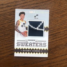 keyonte george 2023-24 Panini Hoops Rookie Sweaters Memorabilia RC Jersey Relic