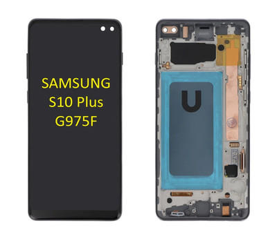 Display für Samsung Galaxy S 10 Plus SM-G975F Bildschirm  mit Rahmen Schwarz