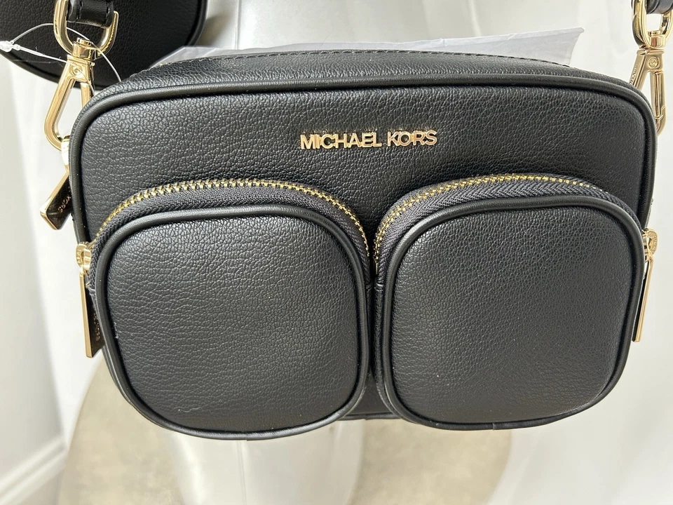 MICHAEL KORS JET SET  CROSSBODY BAG TECH ATTACHED HANDBAG NAVY - NEW - Image 4 of 4