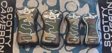 Scotty Cameron Gallery CAMO CROWN COLLAGE Headcover SET OF 4 Green Tiffany NEW