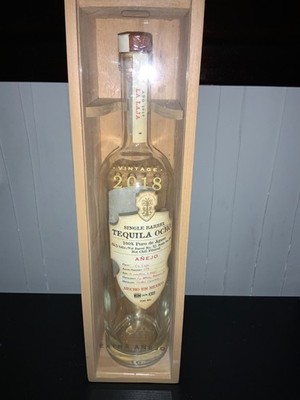 single barrel tequila ocho angeo emoty bottle 700 ml