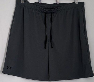 Under Armour tech mesh shorts for men's  4XL loose gray elastic waistband c2