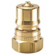Parker Bh1-61 Hydraulic Quick Connect Hose Coupling, Brass Body, Sleeve Lock,
