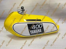 YAMAHA 250 DT / 400 DT Enduro 1975 bis 1977 Gelb lackierter Stahl-Kraftstofftank
