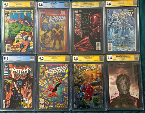 CGC Graded & Signed Comic Book Lot - Hulk X-Men Spider-Man Batman Daredevil