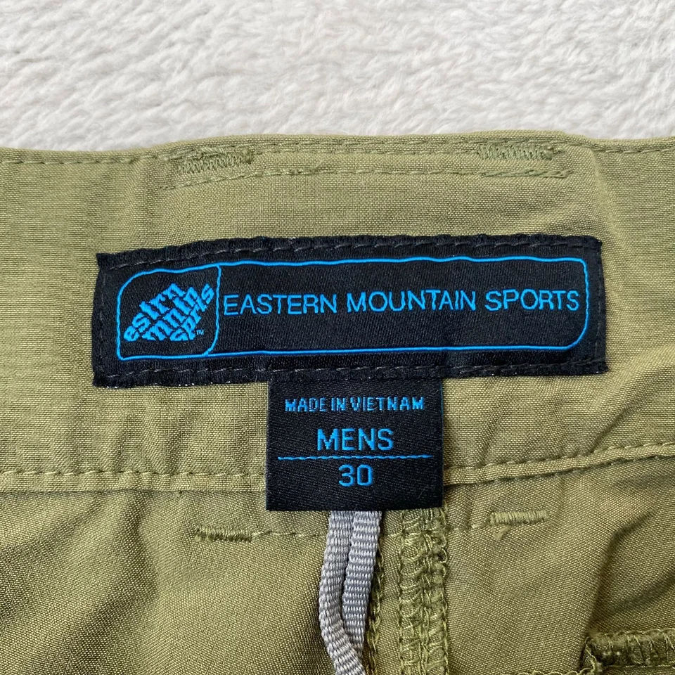 Pantalones cortos de carga Eastern Mountain Sports para hombre 30 verde oliva camping pesca  Foto 3 de 4