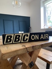 Listing image for BBC ON AIR Vintage Old Style bbc signs Handmade Wood Sign Memorabilia Studio