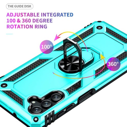 Pour Samsung Galaxy A26 5G Coque Anneau Support Magnétique Support Métal + Verre Trempé - Photo 31 sur 36